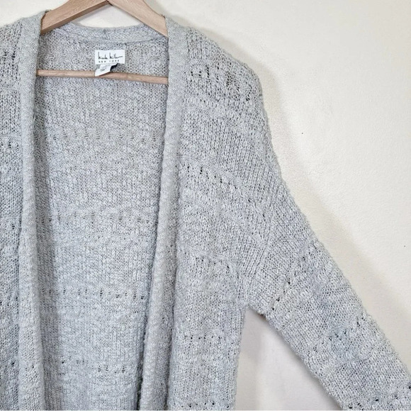 Nicole Miller Women's Size Medium Open Front  Crochet Knit Cardigan - Picture 8 of 16